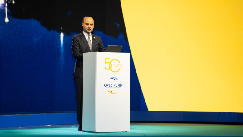 OPEC Fund President Abdulhamid Alkhalifa speaks at the 2026 Development Forum president abdulhamid alkhalifa 20260626164505