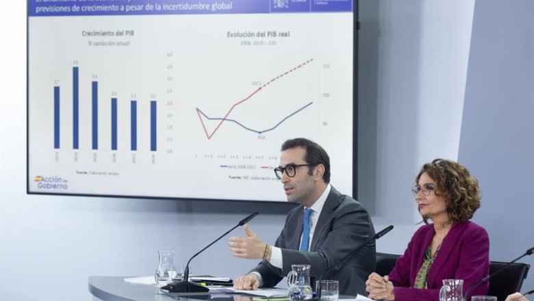 Archivo - El ministro de Economía, Comercio y Empresa, Carlos Cuerpo, y la vicepresidenta primera y ministra de Hacienda, María Jesús Montero. | Eduardo Parra - Europa Press - Archivo ep archivo el ministro de economia comercio y empresa carlos cuerpo y la vicepresidenta primera y