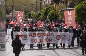 ep archivo manifestacion de los trabajadores de abengoa para reclamar el mantenimiento del empleo ep archivo manifestacion de los trabajadores de abengoa para reclamar el mantenimiento del empleo