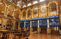 ep archivo   paneles del ibex 35 en el palacio de la bolsa en madrid espana
