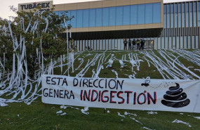 ep archivo   protesta de trabajadores de tubacex en derio bizkaia