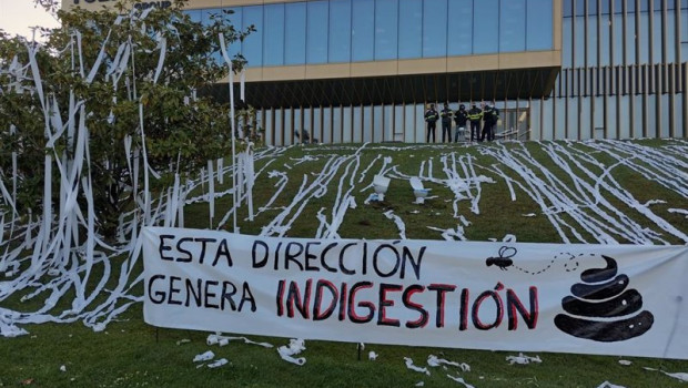 ep archivo   protesta de trabajadores de tubacex en derio bizkaia
