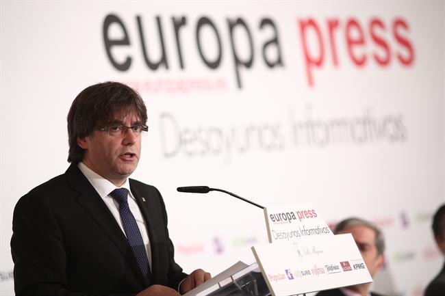 Carles Puigdemont en el desayuno informativo de Europa Press | EUROPA PRESS ep carles puigdemontdesayuno informativoeuropa press
