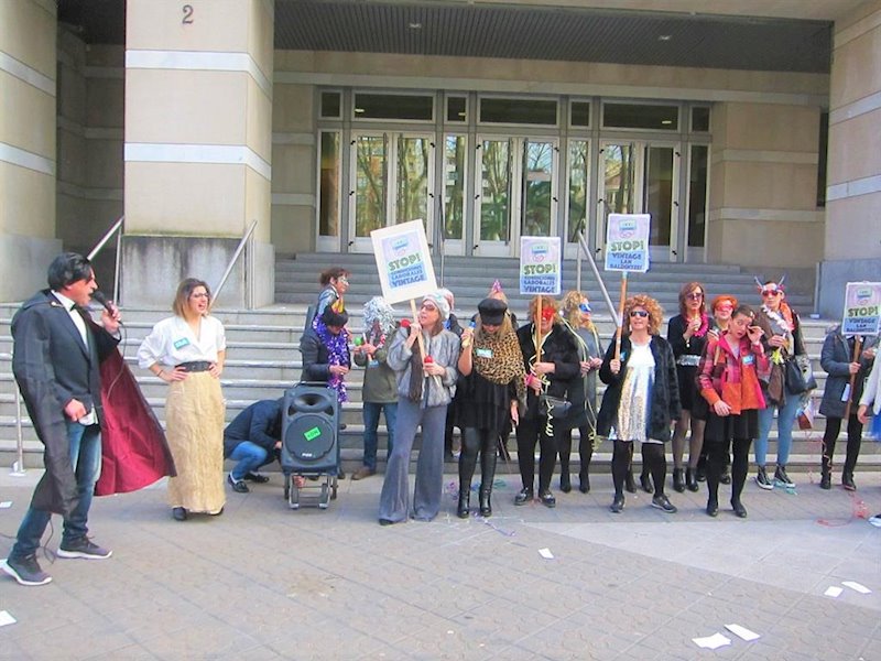 ep concentracion en bilbao trabajadores de limpieza de juzgados