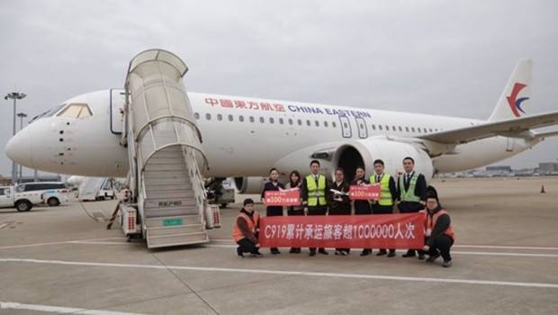 ep el avion c919 fabricado en china alcanza el millon de pasajeros transportados desde mayo de 2023