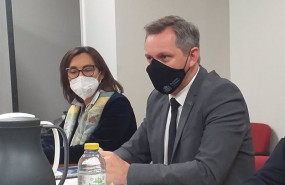 ep el delegado del gobierno en galicia jose minones junto a la subdelegada del gobierno en