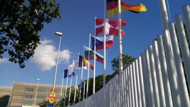 Banderas de países de la Unión Europea | EUROPA PRESS - Archivo ep el informe de euipo investiga la relacion entre la titularidad de los dpi y los resultados