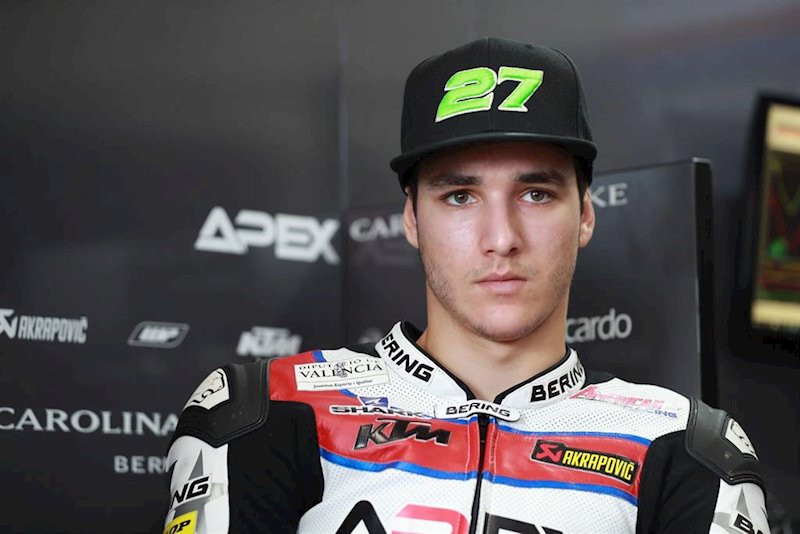 ep el piloto espanol de moto2 iker lecuona ktm