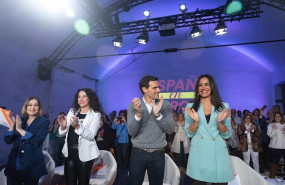 ep el presidente de ciudadanos albert rivera en un acto junto a la consejera de la comunidad de