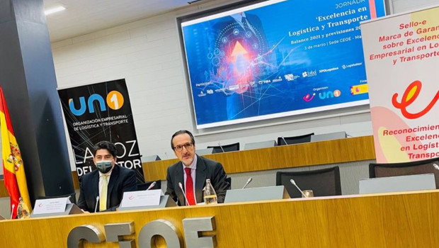 ep el presidente de uno francisco aranda y el consejero de transportes e infraestructuras de la
