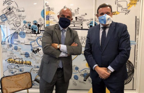 ep faustino velasco presidente de satlink y julio moron director gerente de opagac