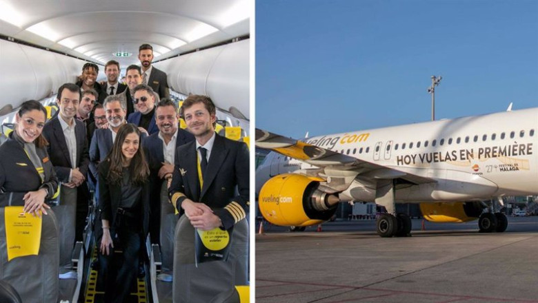 ep interior del avion que ha realizado el viaje con la tripulacion y el reparto del cort estamada ep interior del avion que ha realizado el viaje con la tripulacion y el reparto del cort estamada