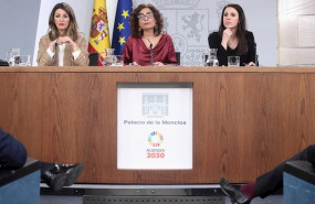 ep la ministra portavoz y de hacienda maria jesus montero la ministra de trabajo y economia social