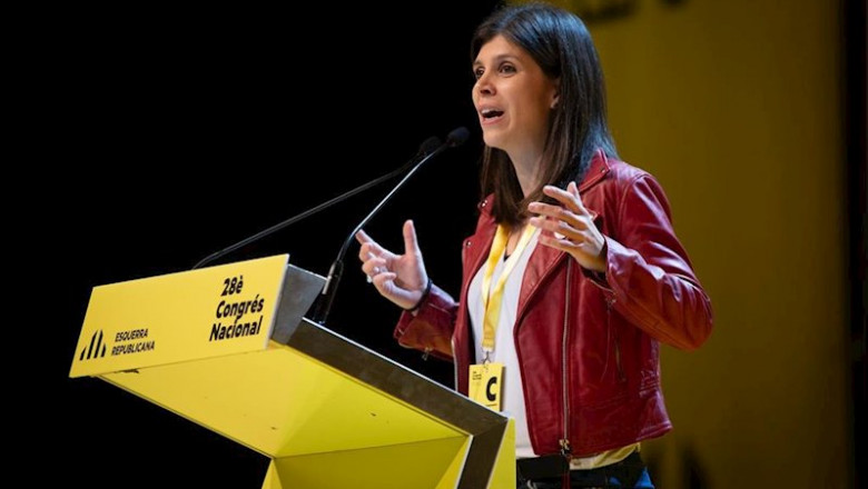 La portavoz y Secretaria General adjunta de ERC, Marta Vilalta, interviene en el 28 Congreso Nacional de ERC, en Barcelona a 21 de diciembre de 2019 | David Zorrakino - Europa Press - Archivo ep la portavoz y secretaria general adjunta de erc marta vilalta interviene en el 28 congreso