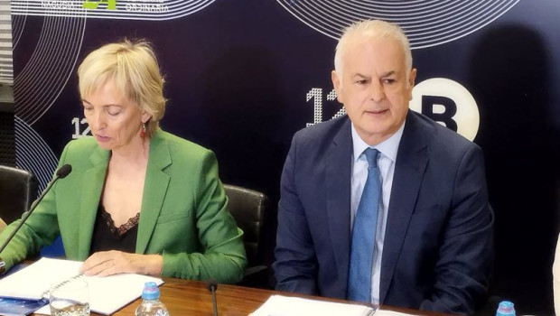 ep la presidenta de cebek carolina perez toledo y el secretario general francisco javier azpiazu