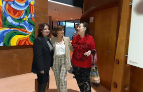 ep la vicesecretaria general del psoe adriana lastra junto a la vicepresidenta de gobierno carmen