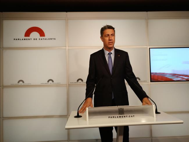 El líder del PP catalán, Xavier García Albiol, en rueda de prensa | EUROPA PRESS ep liderpp catalan xavier garcia albiol en ruedaprensa