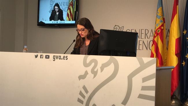 Oltra en la rueda de prensa tras el pleno del Consell | EUROPA PRESS ep oltrala ruedaprensaplenoconsell