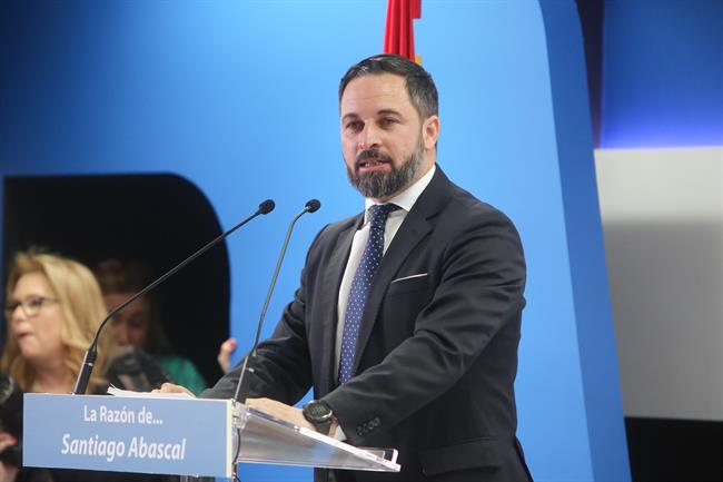 El presidente de Vox, Santiago Abascal, protagoniza un acto organizado por el d | Ricardo Rubio - Europa Press ep presidentevox santiago abascal protagonizaacto organizadod