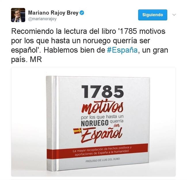 Tuit de Mariano Rajoy | EUROPA PRESS ep tuitmariano rajoy