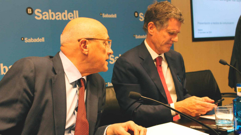 josep oliu y jaime guardiola (banco sabadell) josep oliu y jaime guardiola (banco sabadell)