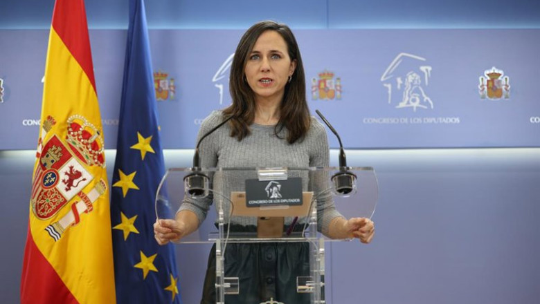 ep archivo   la portavoz del grupo parlamentario de podemos ione belarra durante una rueda de prensa