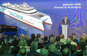 ep balearia canarias presenta el fast ferry mercedes pinto que operara entre tenerife gran canaria y