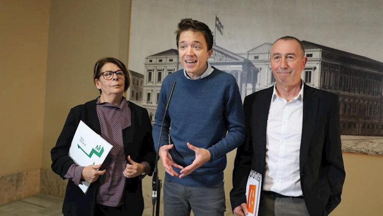 ep el lider de mas pais inigo errejon y sus companeros ines sabanes y joan baldovi de compromis