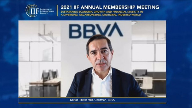 ep el presidente de bbva carlos torres en el 2021 iif annual membership meeting