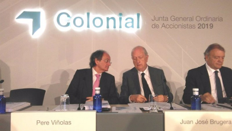 ep el presidente de colonial juan jose bruguera y el consejero delegado pere vinolas en la junta de ep el presidente de colonial juan jose bruguera y el consejero delegado pere vinolas en la junta de