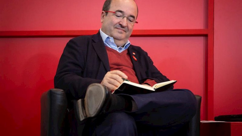 El secretario general del PSC, Miquel Iceta en la presentación del manifiesto `Ara Senat, Ara Diàleg` en el Hotel Catalonia Ramblas, en Barcelona (España), a 7 de noviembre de 2019. | David Zorrakino - Europa Press ep el secretario general del psc miquel iceta en la presentacion del manifiesto ara senat ara dileg