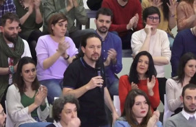 ep el vicepresidente del gobierno y lider de podemos pablo iglesias en la tercera asamblea ciudadana