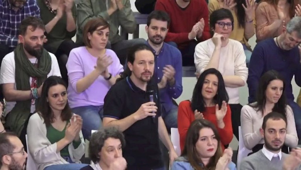 ep el vicepresidente del gobierno y lider de podemos pablo iglesias en la tercera asamblea ciudadana