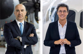 ep fracisco javier sanchez segura presidente de airbus espana y catherine jestin vicepresidenta
