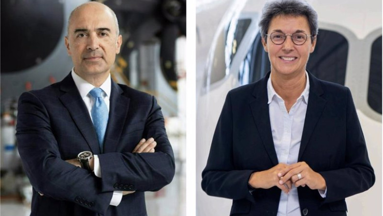 ep fracisco javier sanchez segura presidente de airbus espana y catherine jestin vicepresidenta ep fracisco javier sanchez segura presidente de airbus espana y catherine jestin vicepresidenta
