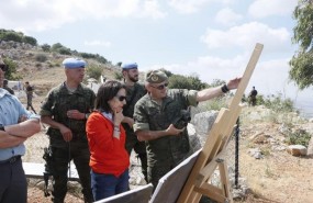 ep la ministradefensa margarita robles en libano