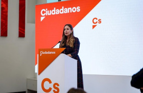 ep la portavoz de la gestora de ciudadanos melisa rodriguez en rueda de prensa en la sede del