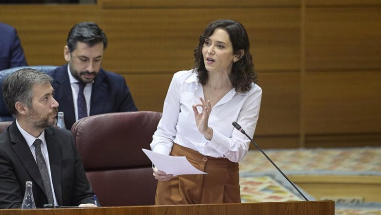 ep la presidenta de la comunidad de madrid isabel diaz ayuso durante el pleno de la asamblea de