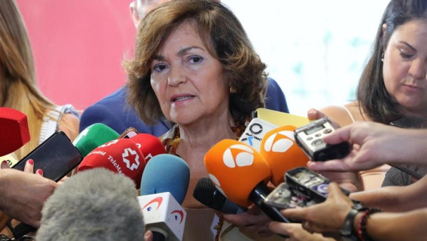 ep la vicepresidenta del gobierno en funciones carmen calvo atiende a los medios de comunicacion