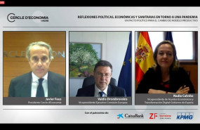 ep la vicepresidenta tercera del gobierno y ministra nadia calvino el presidente del circulo de
