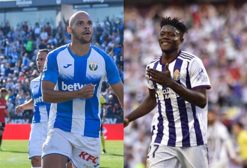 ep martin braithwaite y salisu celebran sus goles con leganes y valladolid