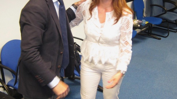 Pablo Casado, con la presidenta de las Cortes de CyL, Silvia Clemente 12-7-2018 | EUROPA PRESS ep pablo casado conpresidentalas cortescyl silvia clemente 12-7-2018