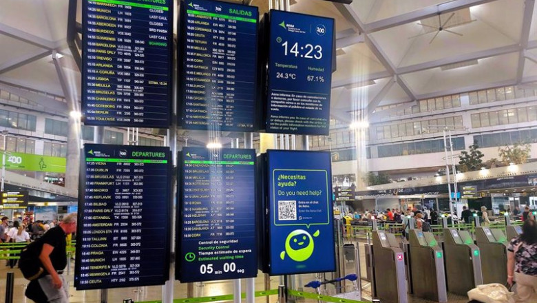 ep pantallas de informacion al pasajero en el aeropuerto de malaga costa del sol 1 ep pantallas de informacion al pasajero en el aeropuerto de malaga costa del sol 1