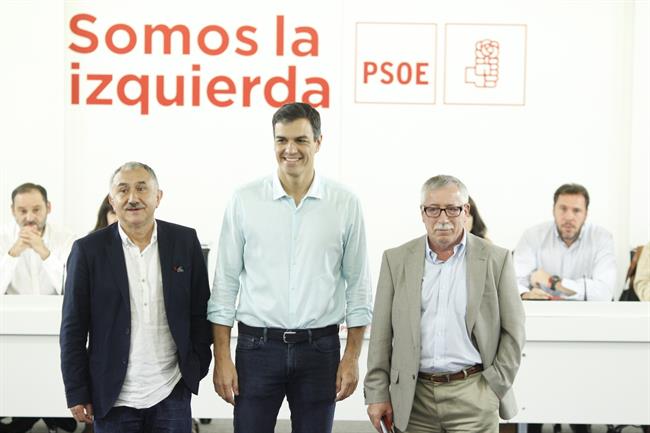 ep pedro sanchezcon pepe alvarez e ignacio fernandez toxo