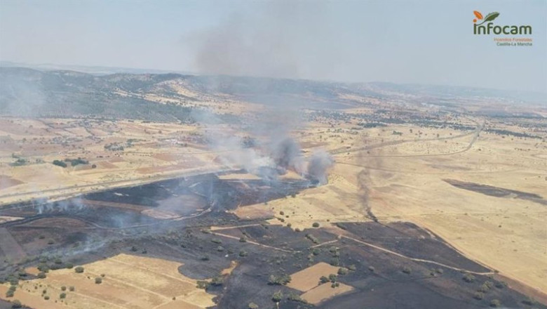 ep un incendio en brazatortas obliga a cortar la circulacion del tren entre puertollano y venta la ep un incendio en brazatortas obliga a cortar la circulacion del tren entre puertollano y venta la