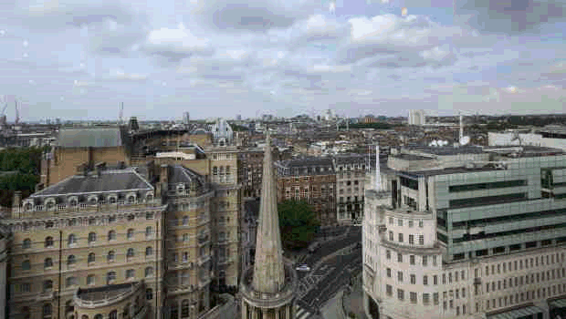 Las oficinas de la ciudad de West End de Londres dl oficina de trabajo lugar de trabajo Regent Street