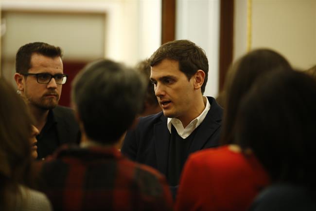 Albert Rivera en los pasillos del Congreso | EUROPA PRESS ep albert riveralos pasilloscongreso