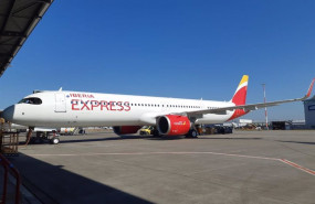 ep archivo   iberia express da la bienvenida al primer a321neo de su flota