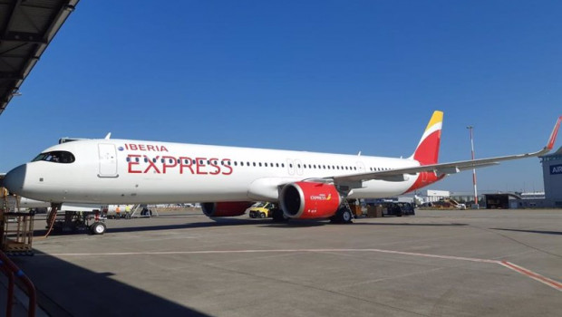 ep archivo   iberia express da la bienvenida al primer a321neo de su flota