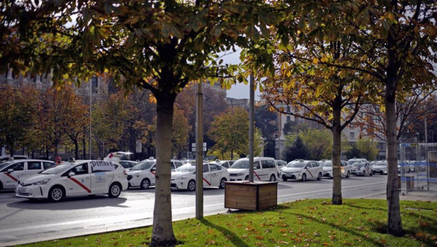 ep archivo   imagen de recursos de protestas de taxistas en madrid